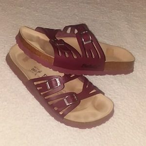 Birkenstock Burgundy Burtula Sandals